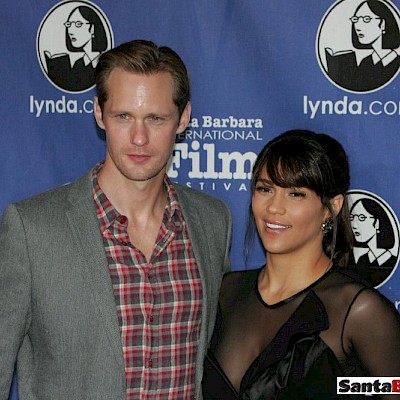 Alexander Skarsgård and Paula Patton at the Santa Barbara International Film Festival - January 24, 2013